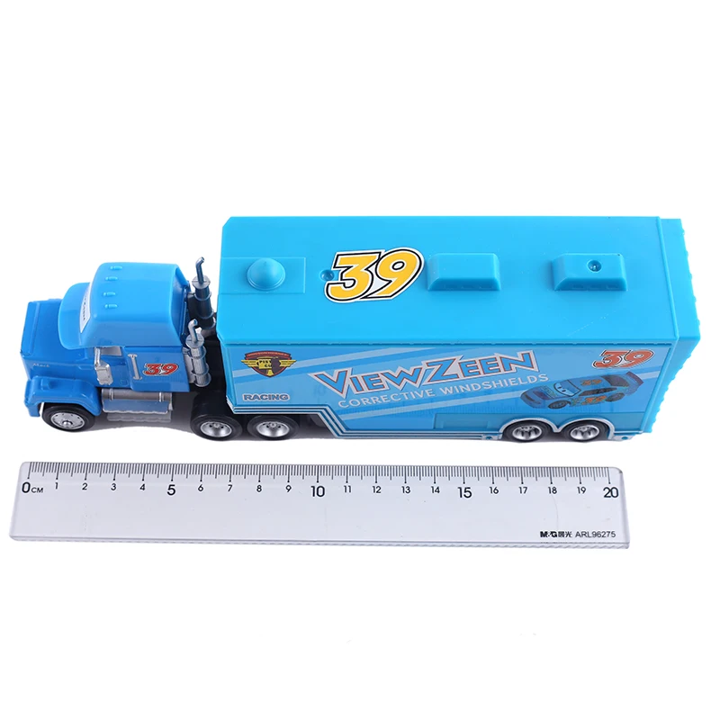 Auto-Transporter Lightning McQueen Jackson Storm Daniel Swervez Chick Hicks' Transporter Legierungs-Druckgussmodell Spielzeug-Container-LKW Geschenke – Detail 10