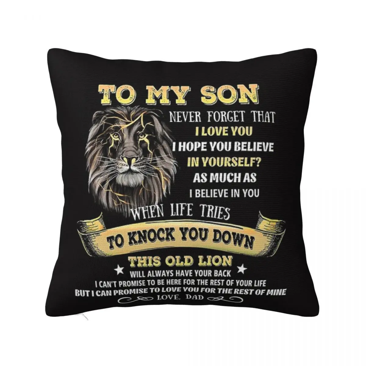 Gift To My Son From Dad Home Decor Decorative Pillow Decoration For Bedroom Pillow Case Pillow Cover