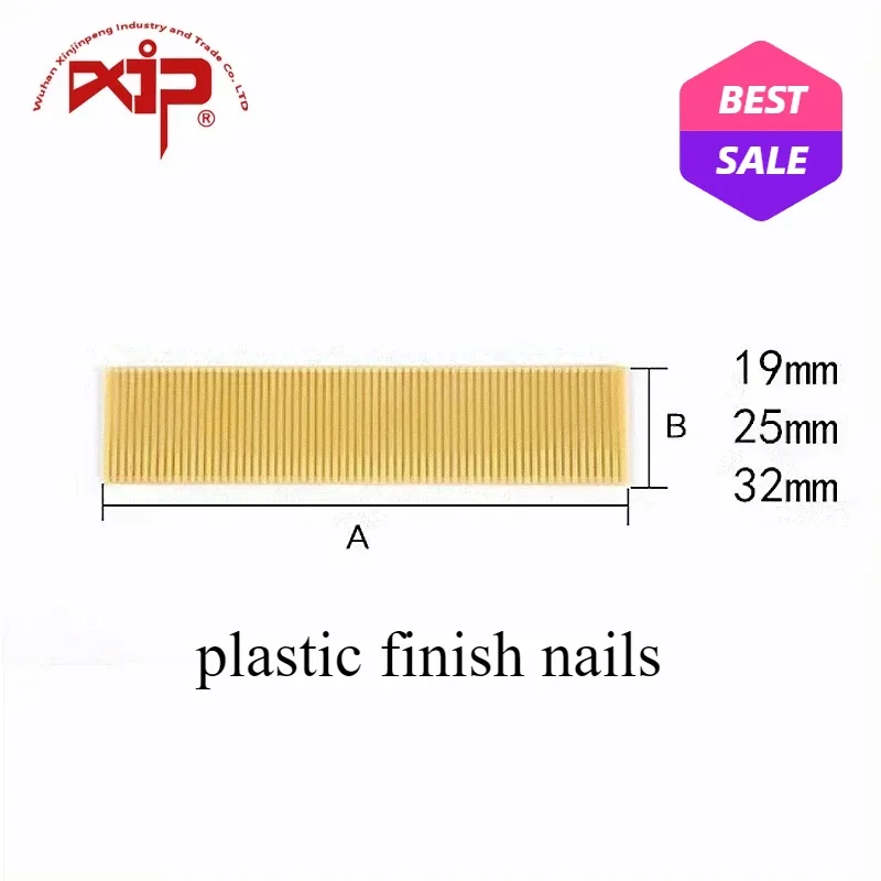 Plastic Afwerking Nagels F20/F25/F30 Rechte Brad Nagels Bekleding Kopspijkers Meubels Houtbewerking Nietmachine Home Improvement Bevestigingsmiddelen