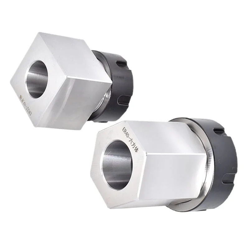 High Accuracy ER Square Hex Collet Block ER25 ER32 ER40 Block Chuck Holder Workholding Holder For CNC Lathe Engraving Machine
