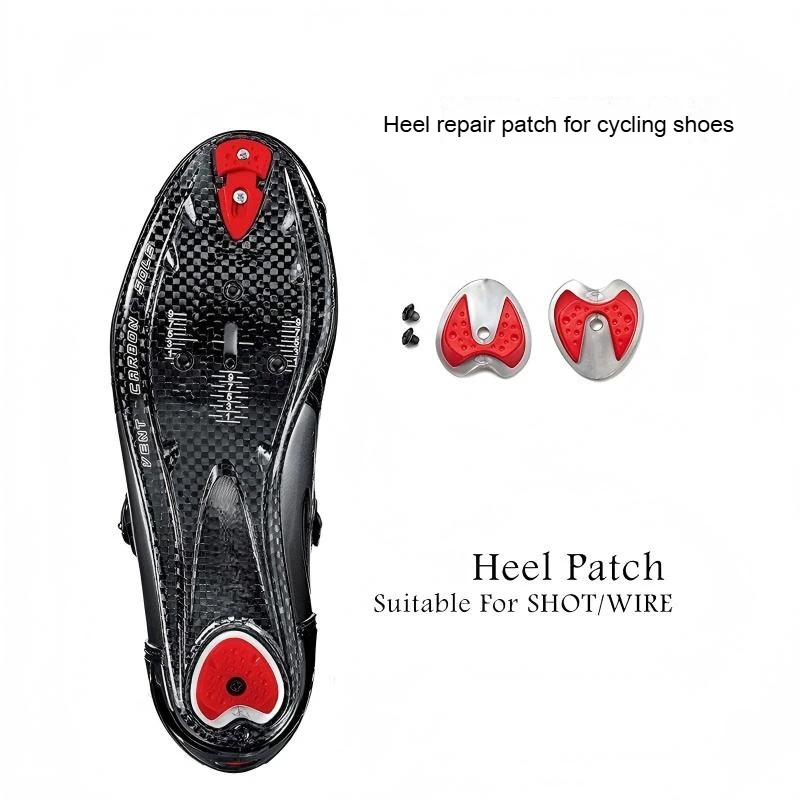 Road Bike Self-Locking Shoe Heel Repair Pad Wear Resistant Rubber Replacement Cover for Lock Shoes Maintenance Accessories
