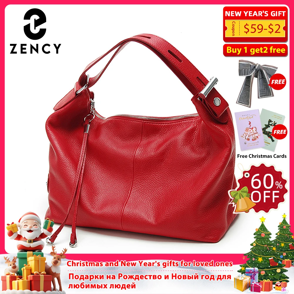 

Zency Beige Bag 100% Genuine Leather OL Style Women Tote Bag Fashion Lady Shoulder Bags Classic Handbag Satchel Crossbody Purse