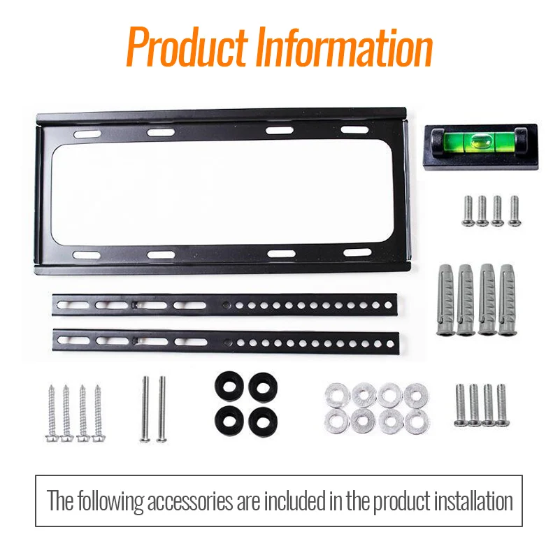 Uniwersalny uchwyt ścienny do telewizorów o przekątnej 26-55 cali LED do telewizorów plazmowych o przekątnej do VESA 400x400 mm i udźwigu 110 funtów