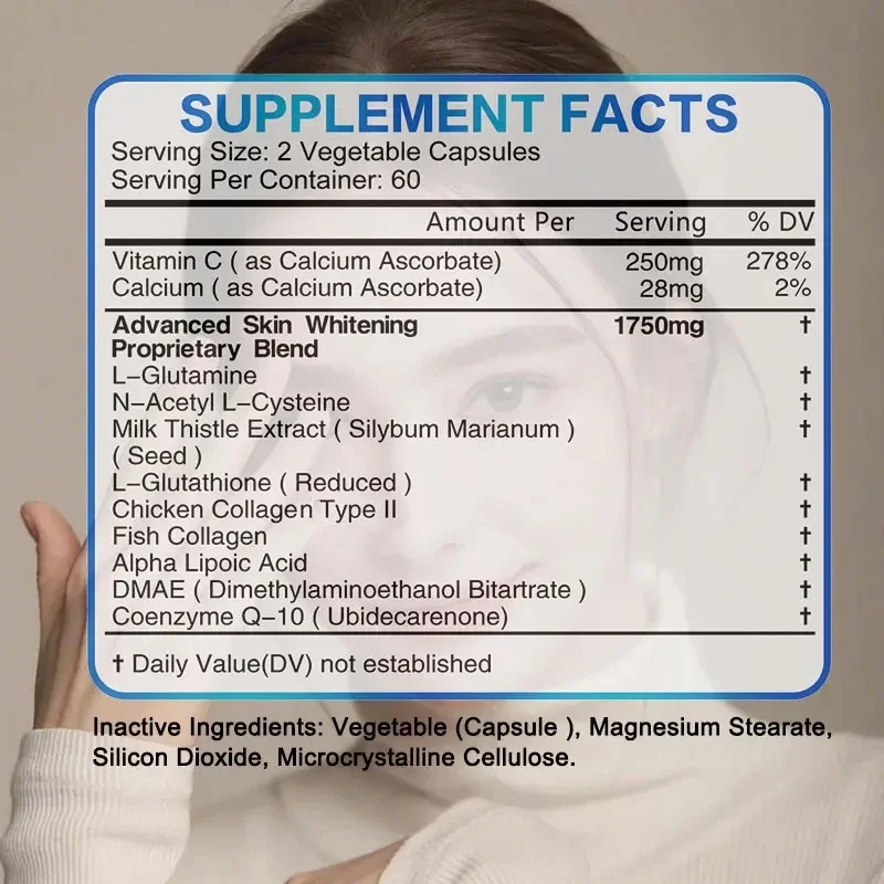 NAC+ Glutathione Detox and Brightening - Antioxidant Glutathione Levels, Immune System, Liver & Detoxification, Cellular Health