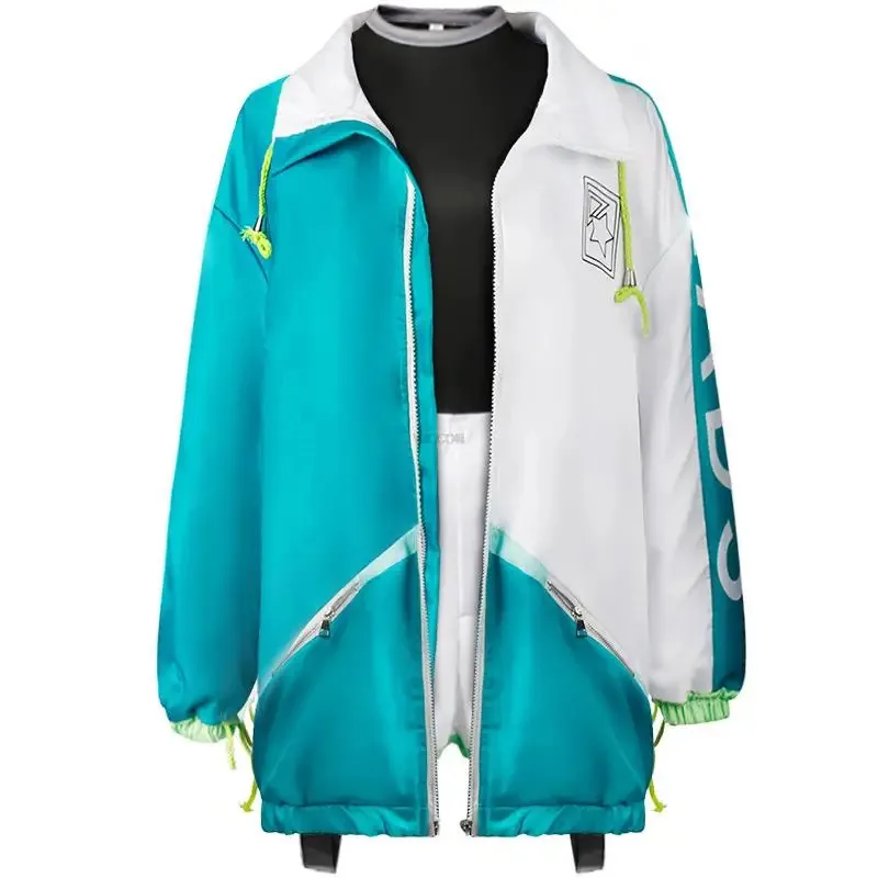 

qq 123Anime Project Sekai Colorful Stage Feat Azusawa Kohane Shiraishi Косплей Костюм Школьная форма Куртка Парик Полные комплекты