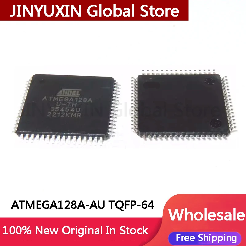 5-100Pcs ATMEGA128A TQFP-64 ATMEGA128A-AU ATMEGA128A-AUR AVR microcontroller IC Chip In Stock Wholesale