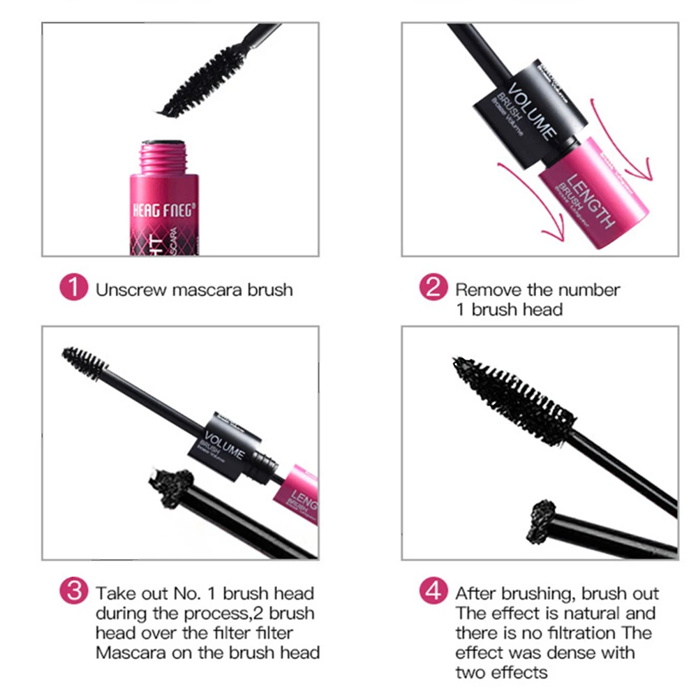 Eyelash Mascara Waterproof Full Professional Makeup Long Curling Thick Eyelash Extend Cosmetics