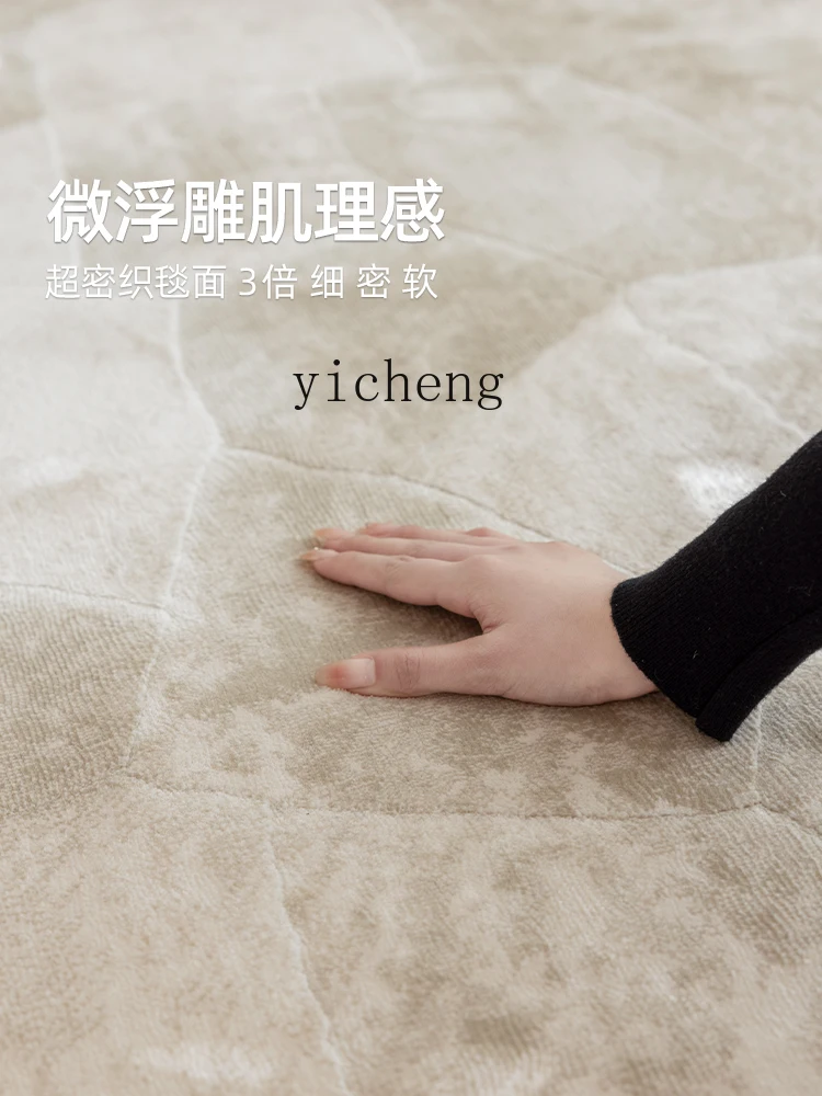 High-End Living Room Carpet Warm Color Minimalist Villa Table Carpet Light Luxury High-End Sense