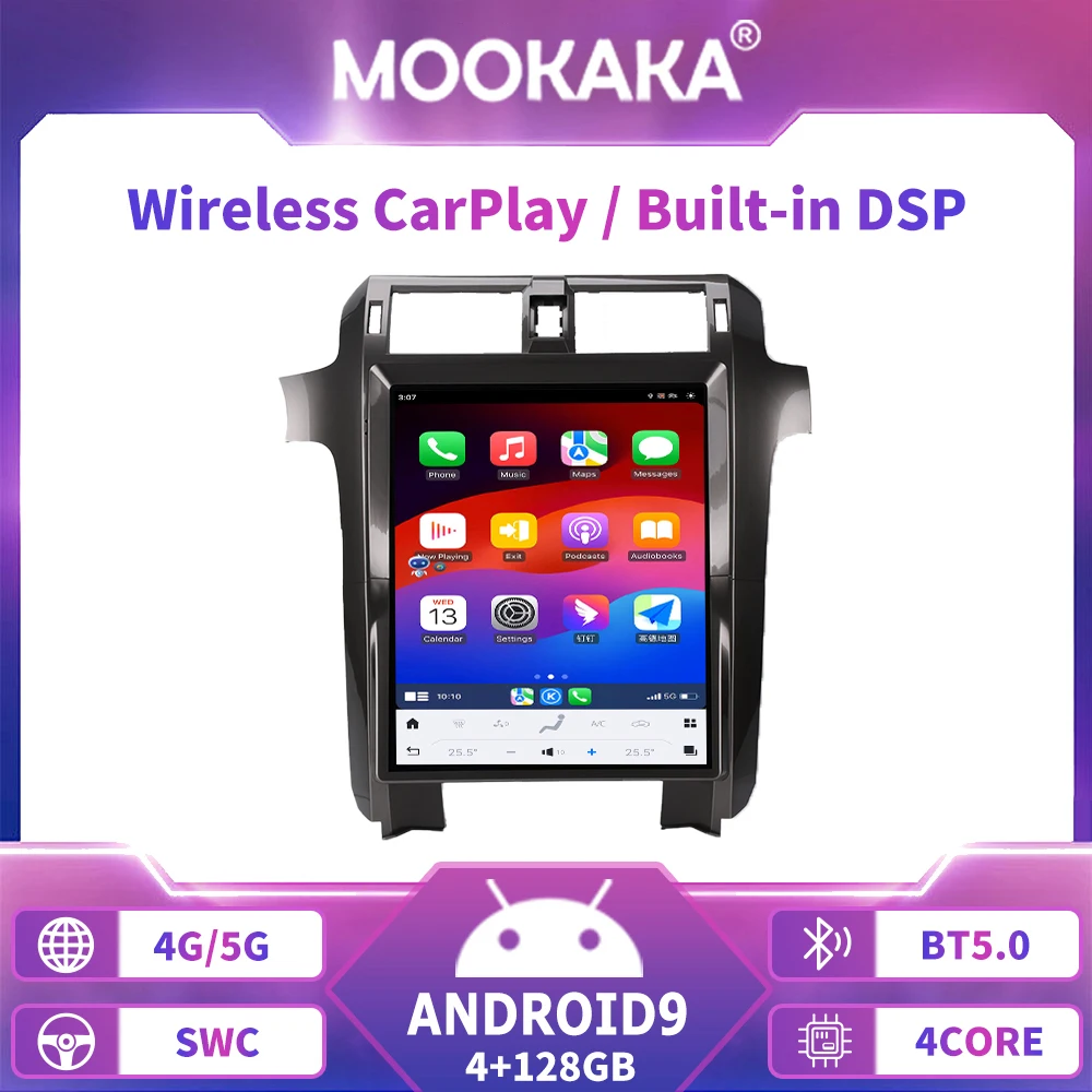 

15 дюймов для Lexus GX400 GX460 2010-2019 автомобильный радиоприемник Android 9.0 DVD-плеер Carplay GPS-навигация Стерео Мультимедиа Авто Аудио WIFI