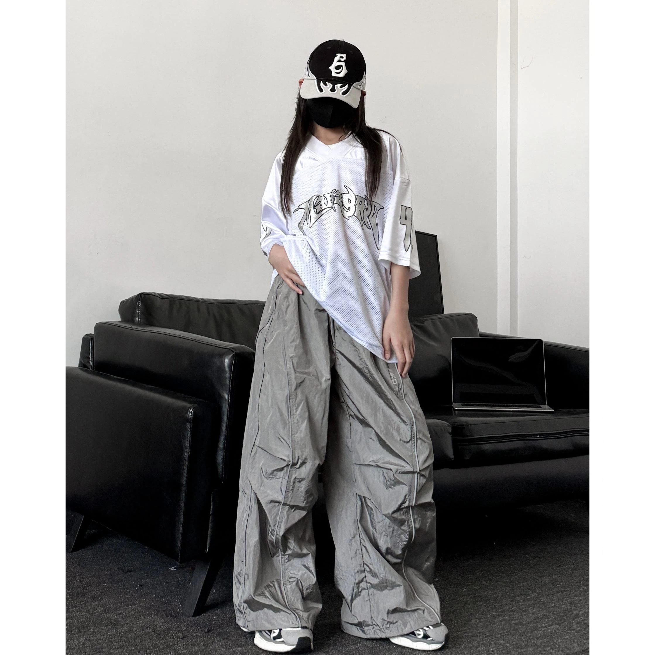 2025 Children Loose T-Shirt Cargo Pants Street Dance Wear Boys Jazz Dance Costumes For Girls Hip Hop Performance Sets DQS19770