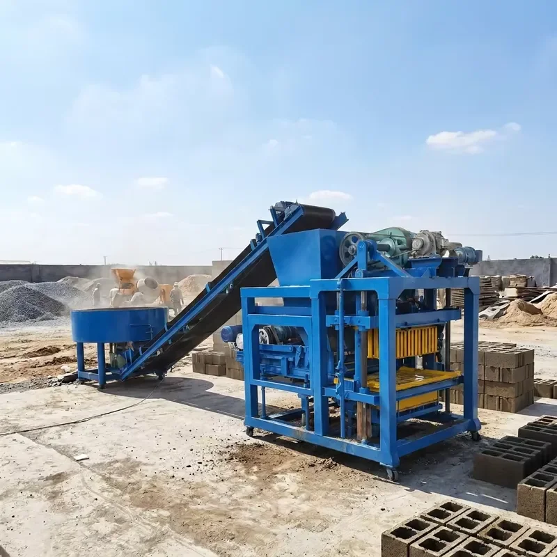 QT4-28 Cement Brick Making Machine Concrete Hollow Block Making Machine PLC Control Vibrating Brick Making Machine