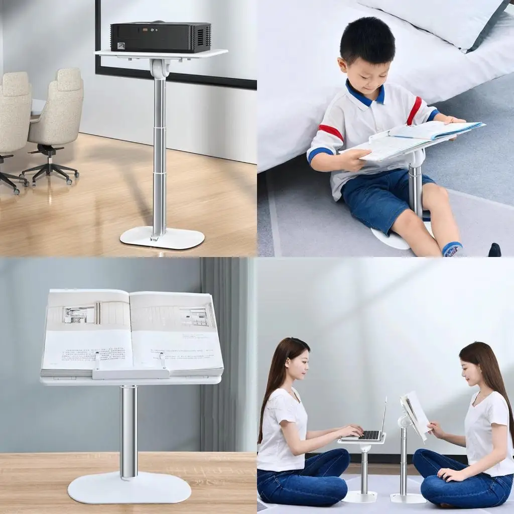 

652F Portable Laptop Stand Adjustable Aluminum Holder for 11-17" Laptops ＆ Tablets