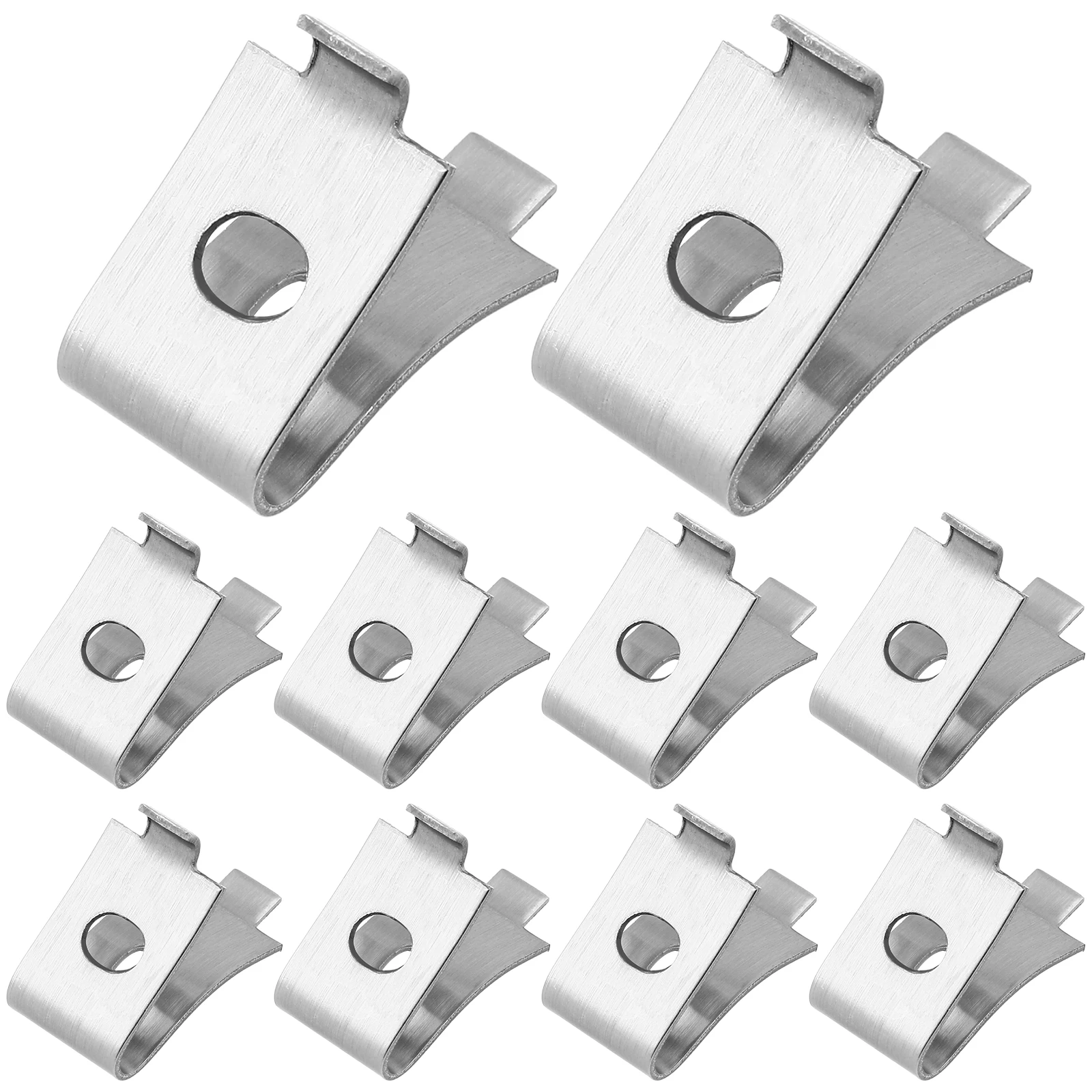 10 Stuks Rvs Plank Ondersteuning Clips Glas Beugels Roest Proof Corrosiebestendig Garage Tool Kamer Rekken Voor Partitie
