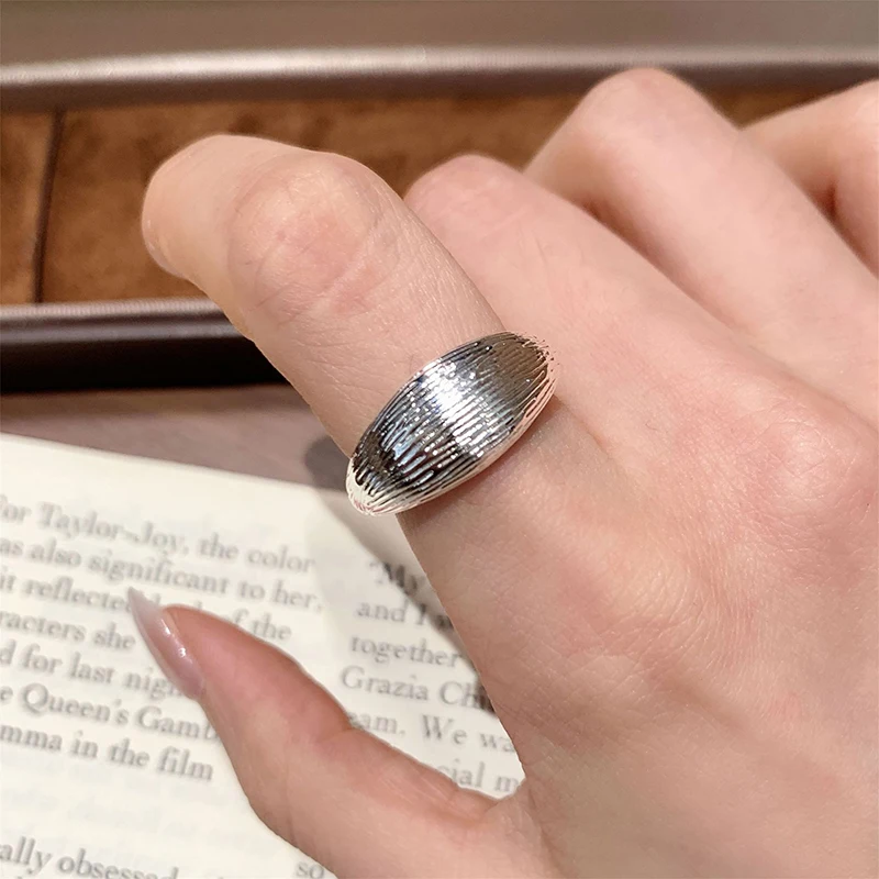 GANPUP Einfache Geometrische Manschettenringe für Frauen Süße Mode Neuer Verstellbarer Ring Schmuck Geschenk für Freundin Party anillos mujer – Detail 6