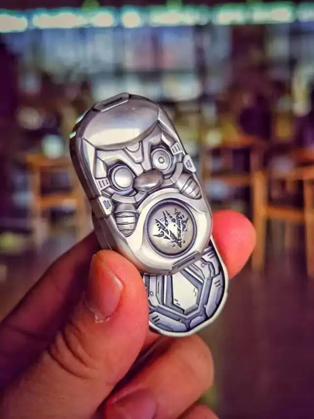 Used EDC Black Magic [Case Dharma Machinery Push Card] Leyang White Copper Limited Edition Men's Decompression Toy EDC