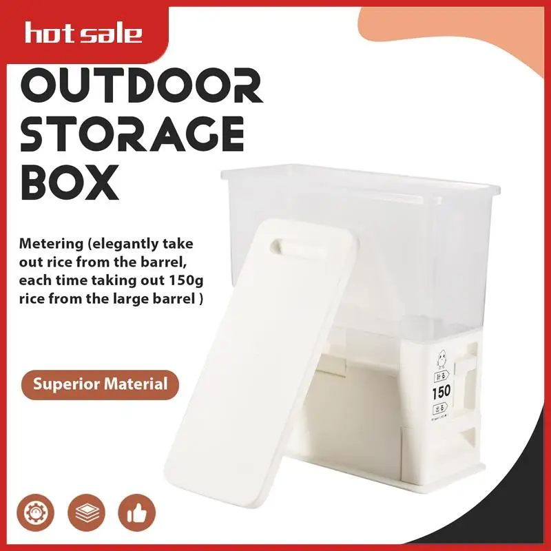 

A21R-5Kg Rice Dispenser, Rice Storage Container, Metering Rice Cylinder, Moisture-Proof Insect-Proof Sealed Rice Barrel