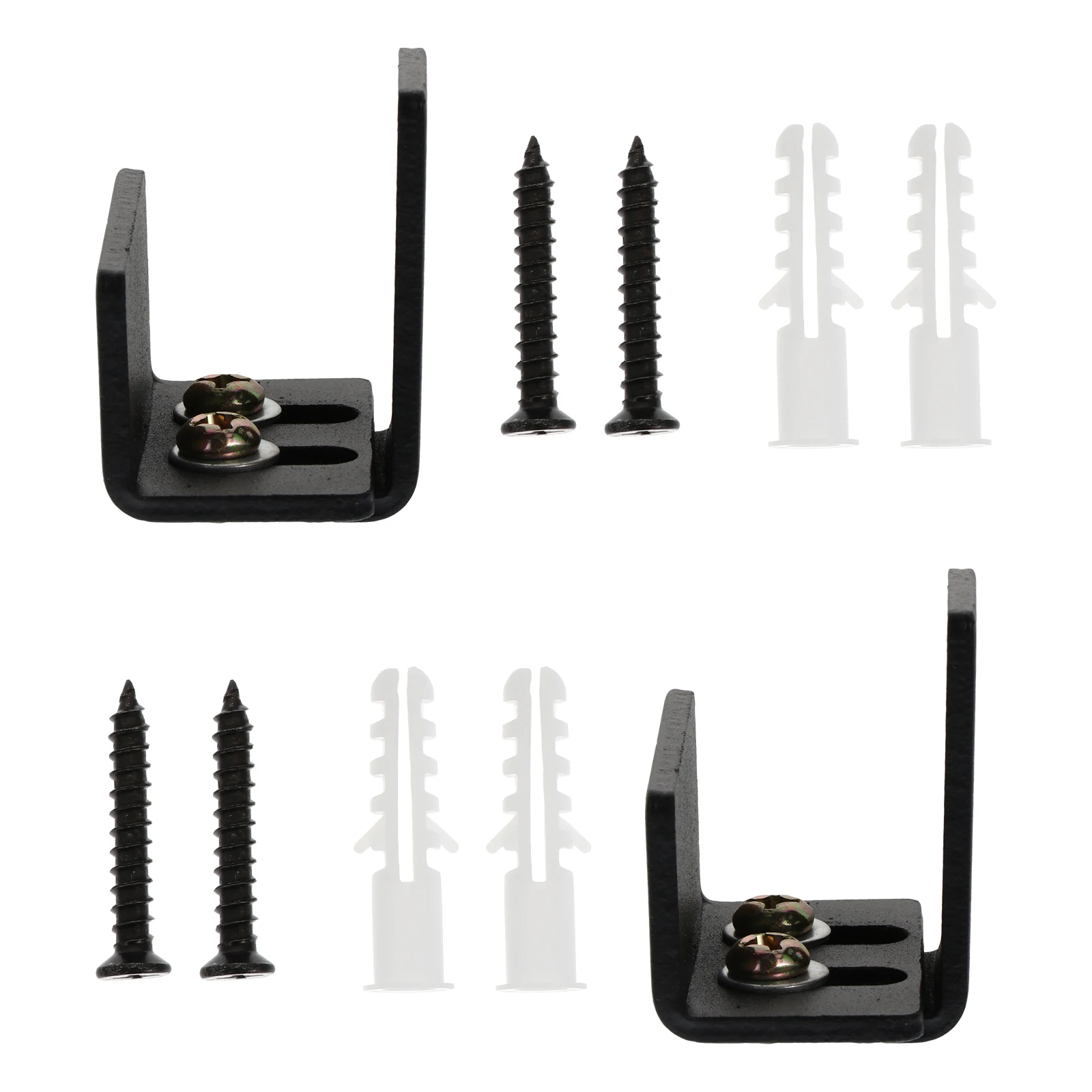 

2 Pcs Sliding Door Guide Floor Stoppers Prevent Swinging Carbon Steel Durable Closet Door Hardware Barn Accessories