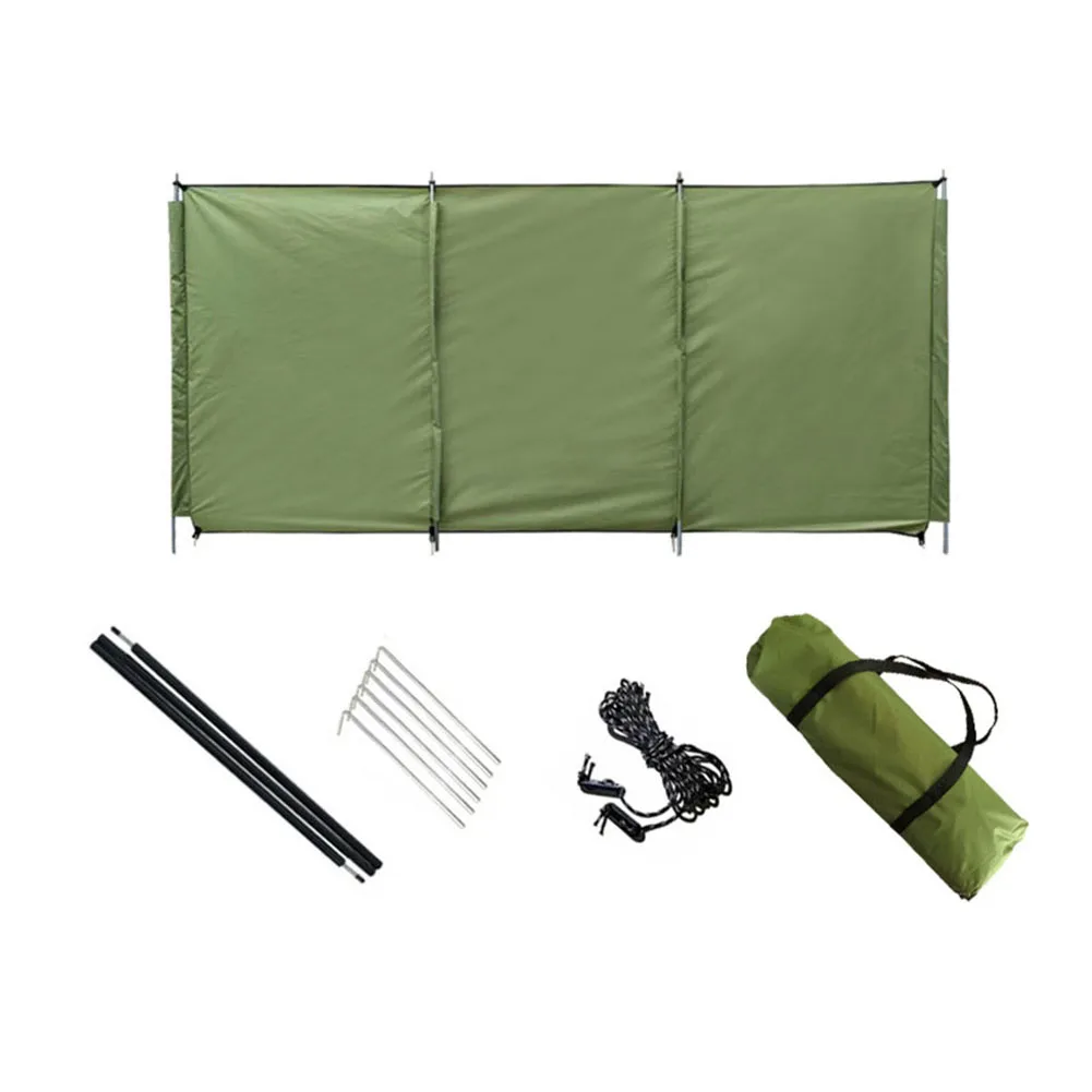 

520cm Outdoor Windscreen Beach Camping Camping Windbreak 520cm Long Accessory Set Included Easy Installation With Poles