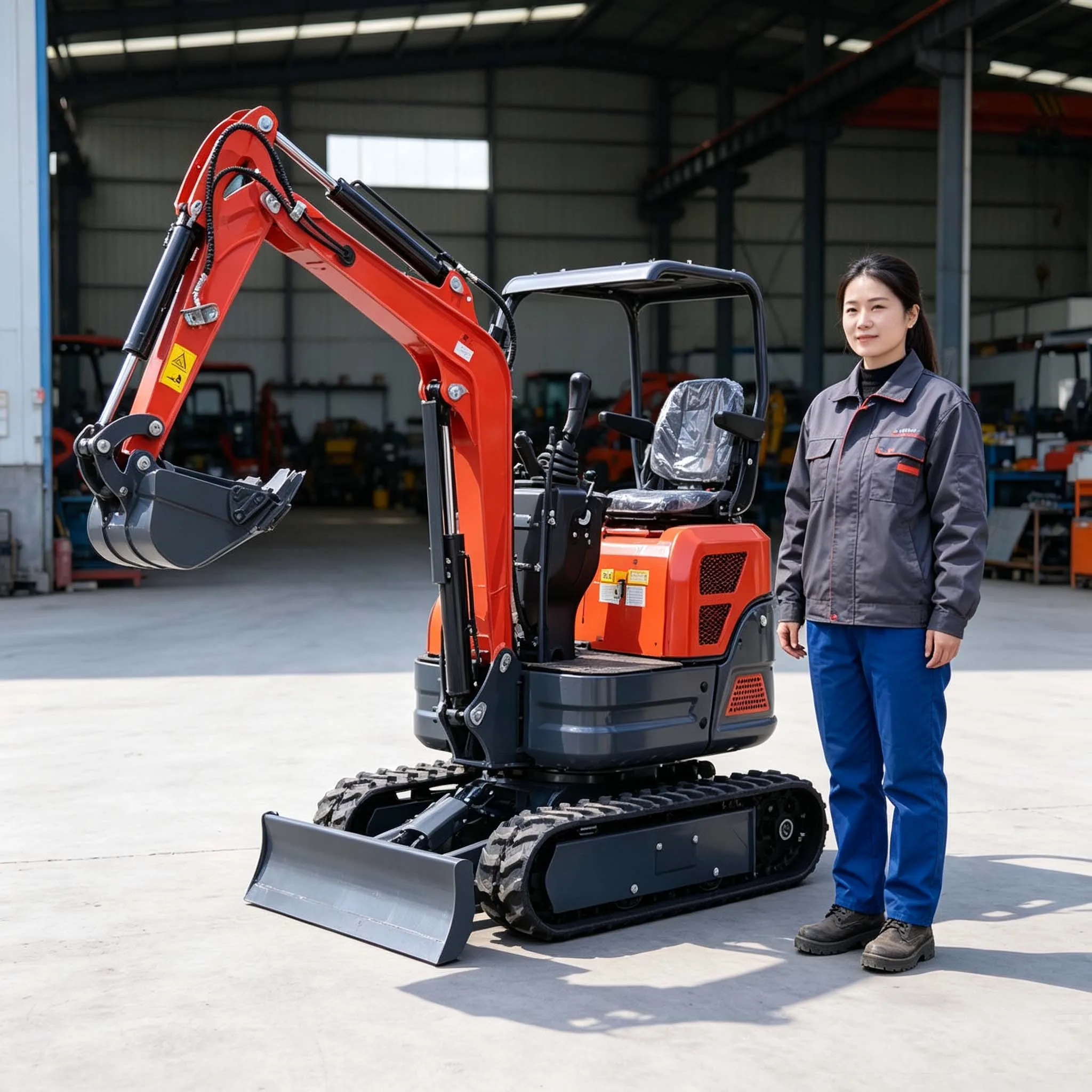 Reinforced Chassis Large Digging Radius CE EPA Certified Mini Excavator For Rural Infrastructure Building