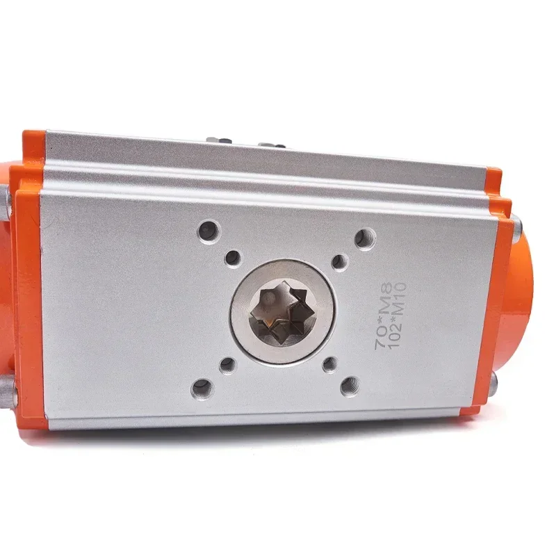 AT 액추에이터 볼 밸브 공압 헤드 단동/복동 스프링 리셋 90도 각도 스트로크 실린더 액추에이터 밸브.