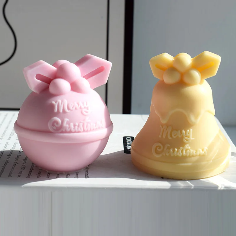 

Christmas Bell Clear Customized Mold Candle Silicone Molds for Resin Mould Body Originality Personality Fashion Decorate Gift