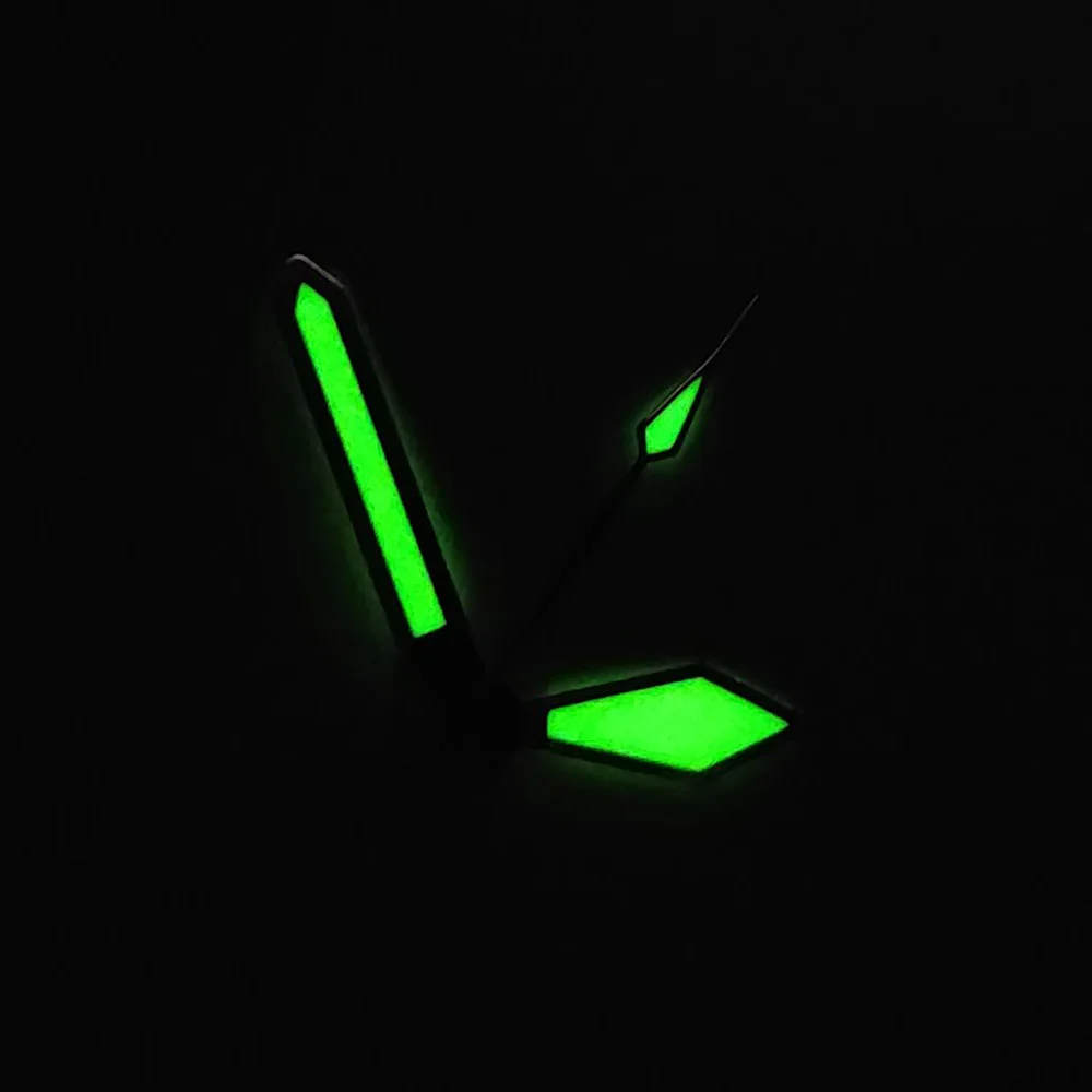 NH35 عقارب فضية مؤشر مضيء أخضر مناسب لملحقات صيانة ساعة الحركة الأوتوماتيكية NH35nh36