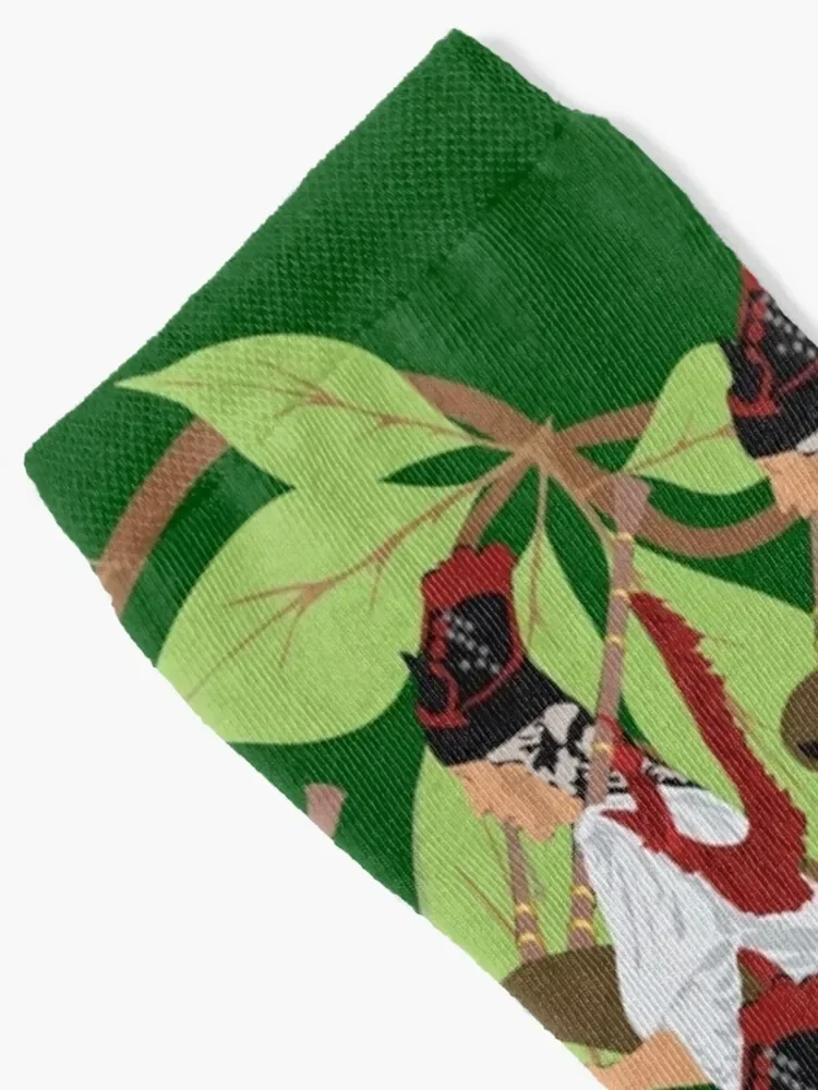 12 Days of Christmas: Eleven Pipers Piping Socks winter gifts with print Running Socks Women's Men's