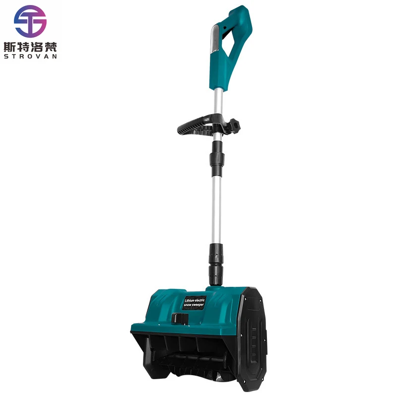 XMSJ Electric Lithium Hand-powered Snow Thrower Small School Road Snow Clearing Artifact Snowplow Road Shed Snow Machine