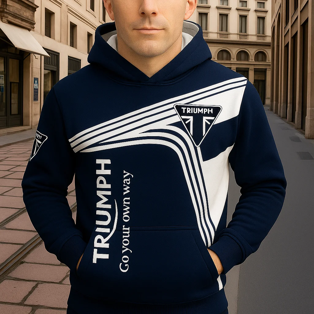 

Толстовка с капюшоном Triumph Motorcycle Fan 2026, популярная толстовка с принтом, удобная повседневная уличная одежда, топ с длинными рукавами для занятий спортом на открытом воздухе