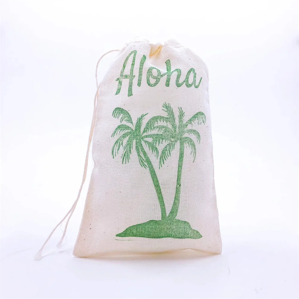 

20PCS Palm Tree Favor Bags Hawaiian Party Bags Aloha Gift Bags Beach Goodie Bags Wedding Welcome Bachelorette Bridesmaid Birthda