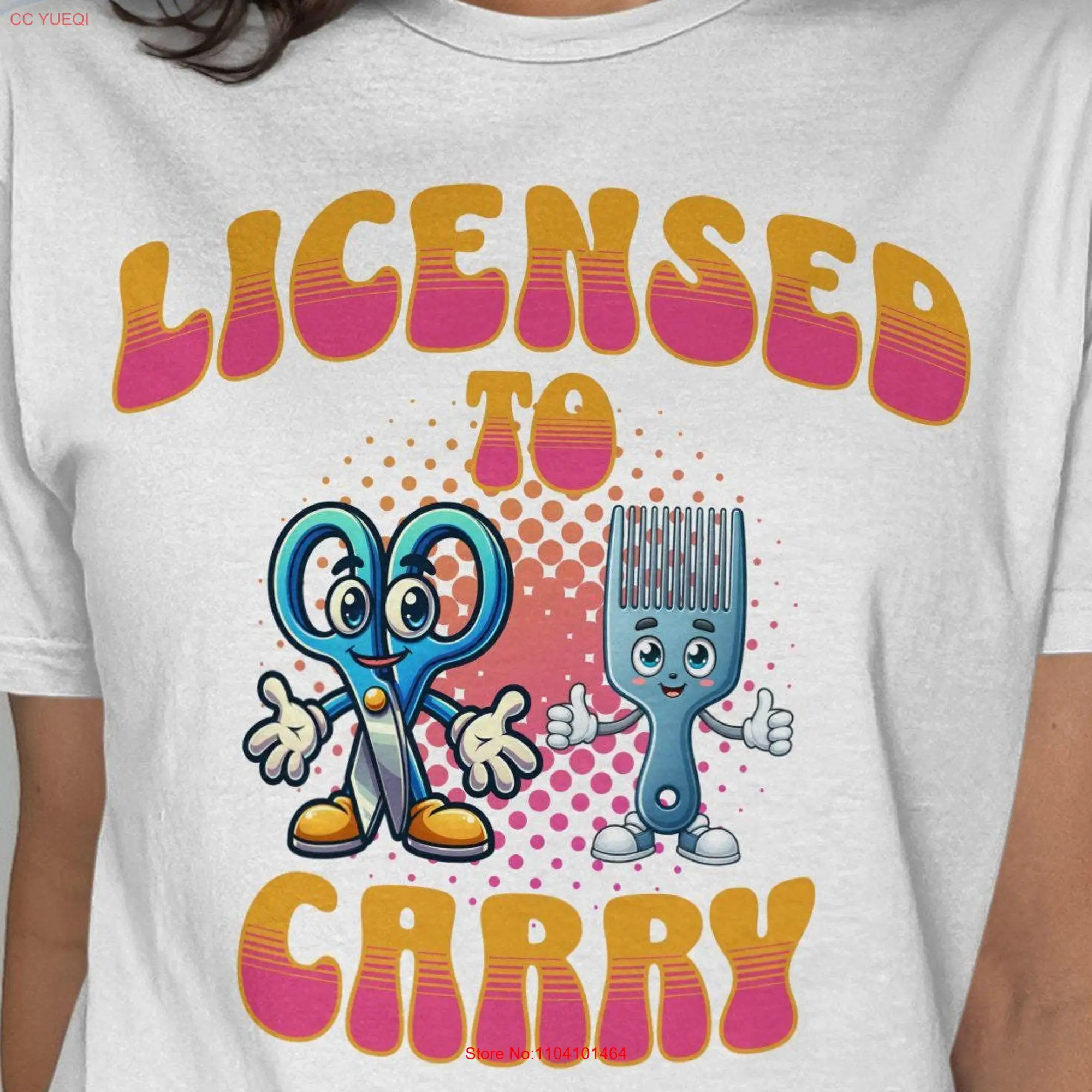 Licensed To Carry Hair Stylist T Shirt Hairstylist Hairdresser Cosmetology Graduate For CosmetologisT