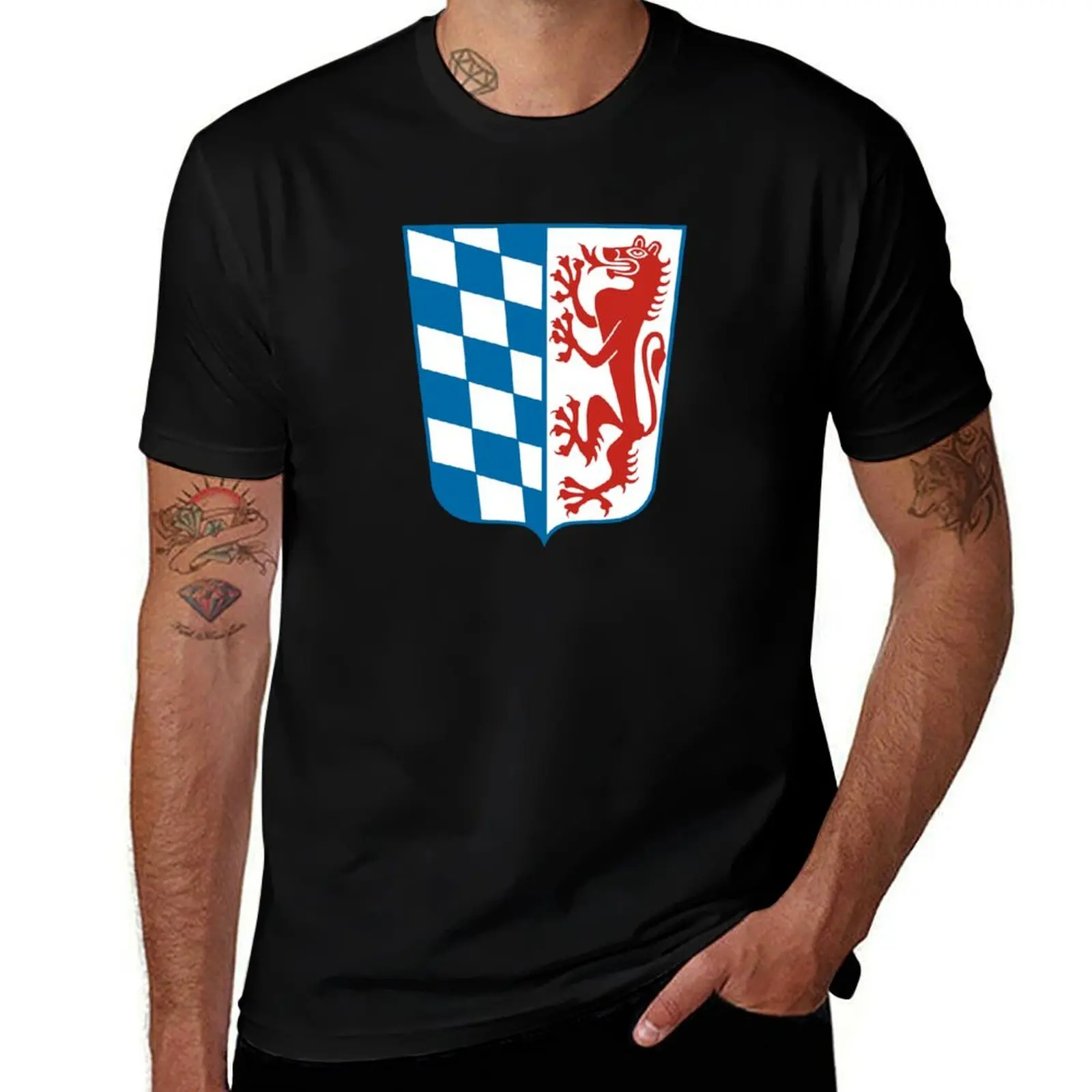 

Coat of Arms of Niederbayern, Germany T-Shirt t shirts for man graphic vintage man tshirt T-Shirt