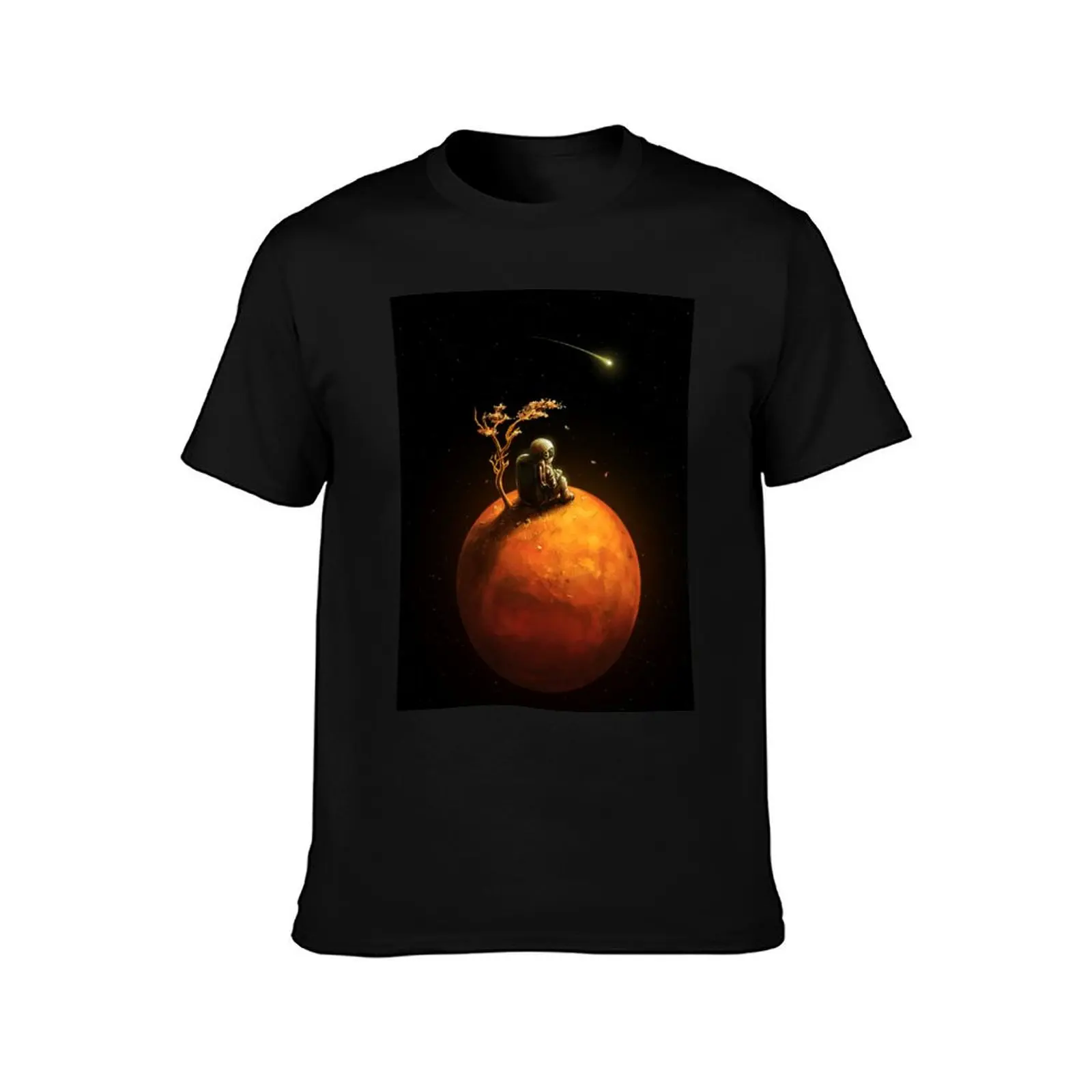Stranded T-Shirt Summer Casual Cotton Tee Oversized Streetwear Tops Vintage Graphic Print Loose Fit Short Sleeve