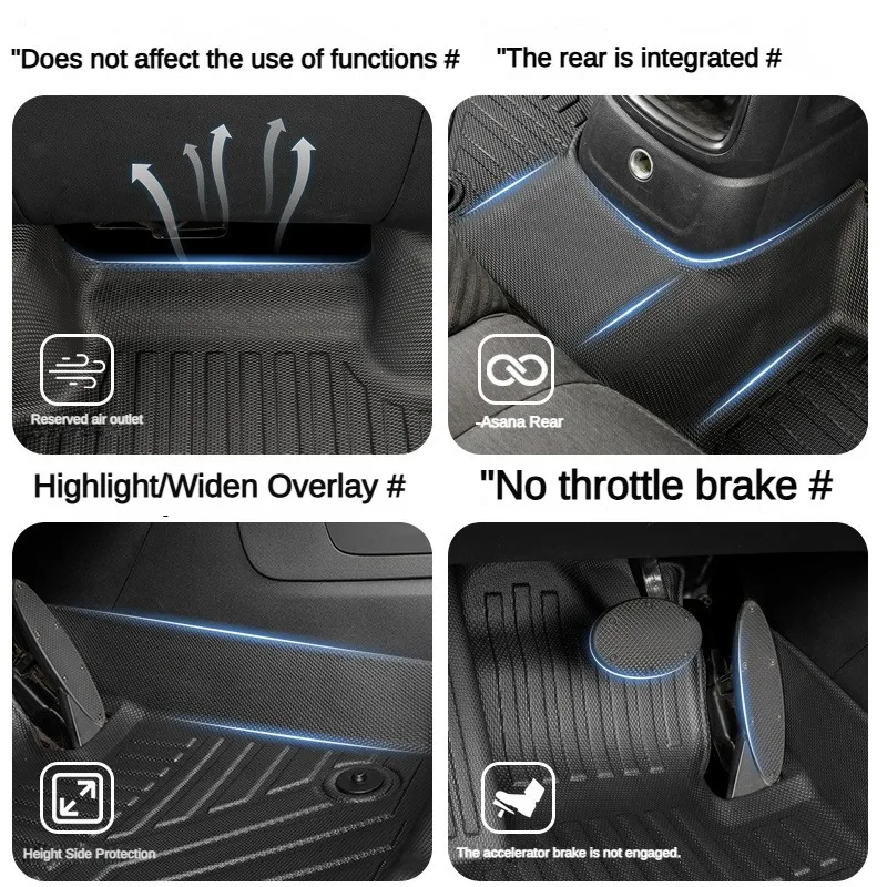TPE Floor Mats For Volvo XC60 2018-2025 XC60 PHEV ICEV RHD Fully Enclosed Accessories