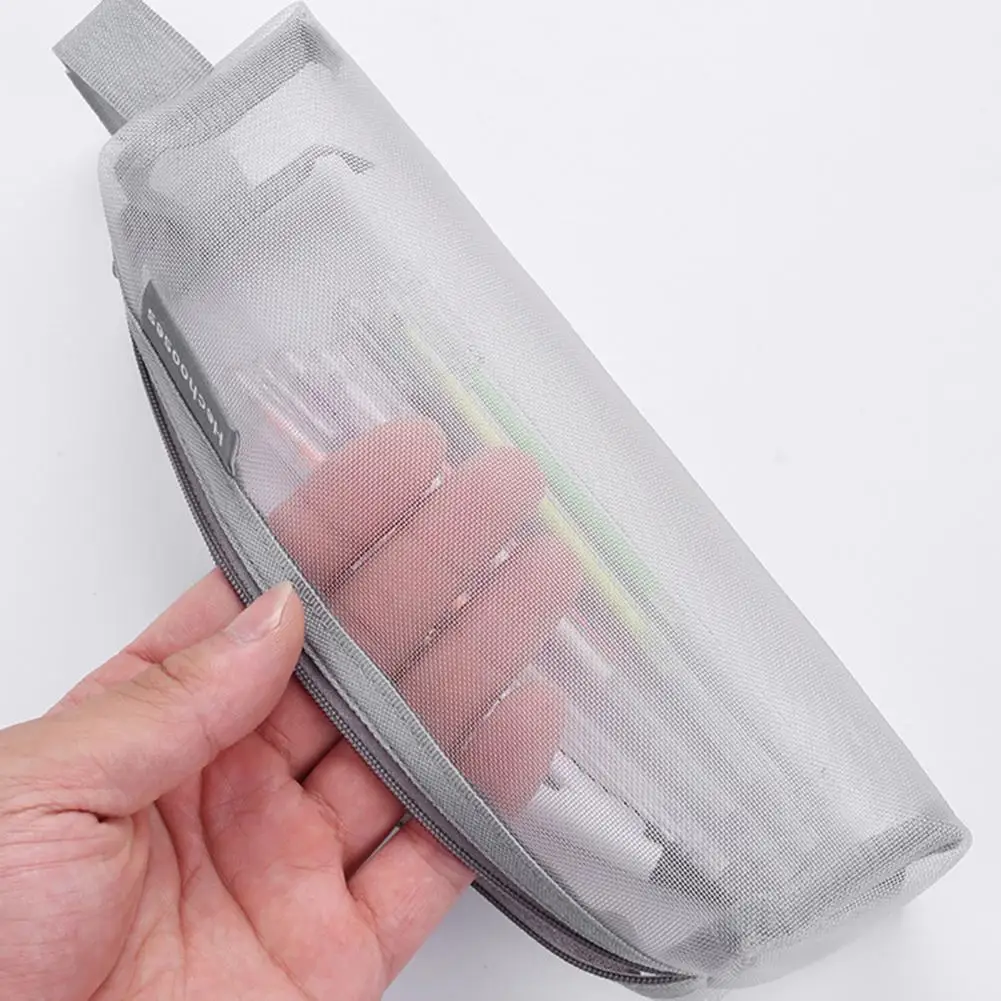 School Supplies  Creative INS Korean Version Mesh Pen Storage Bag Lightweight Pencil Pouch Convenient   for Daily Use