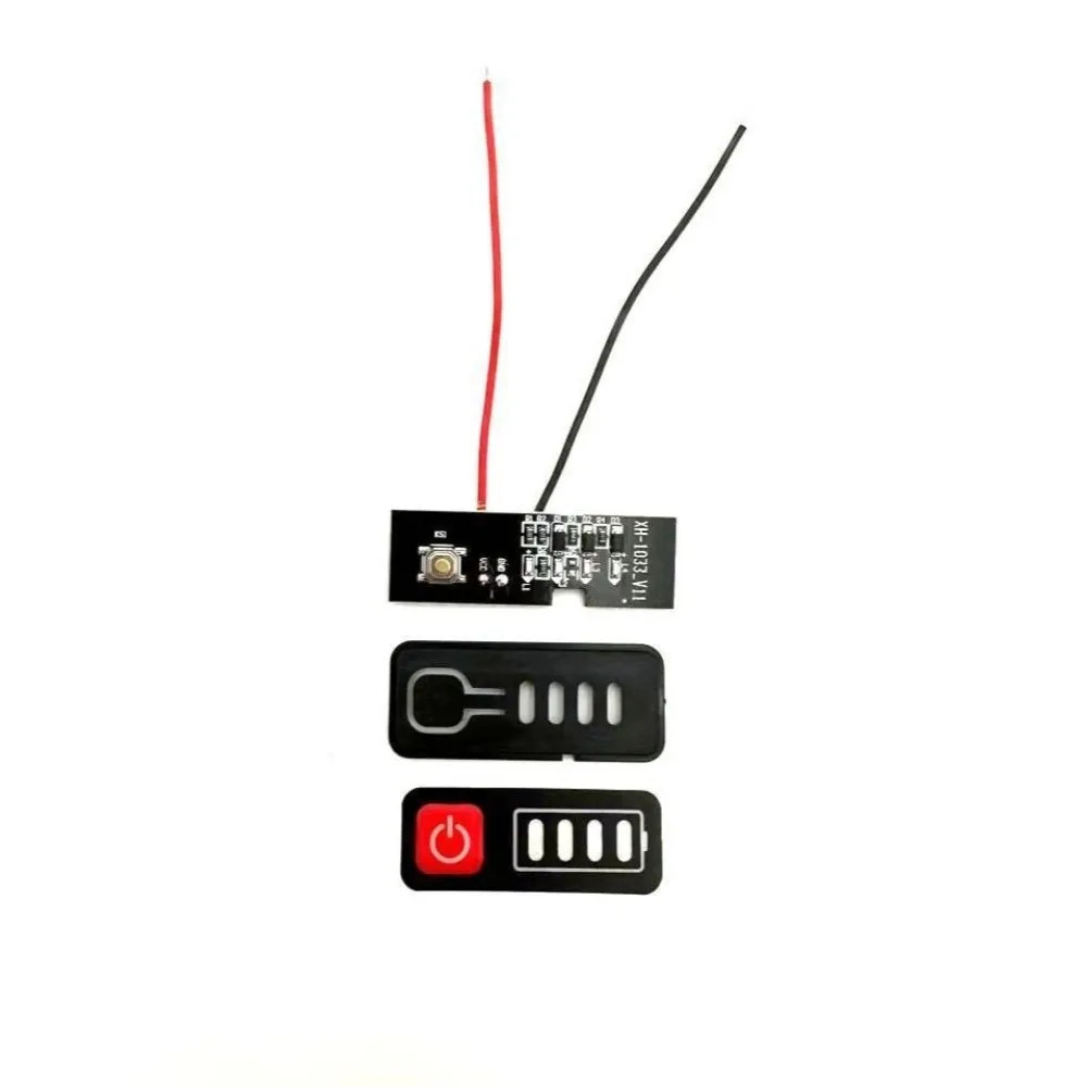 21V Battery Capacity Indicator Module Replacement Four Light Display Battery Level Indicator Tester Lithium Battery Pack