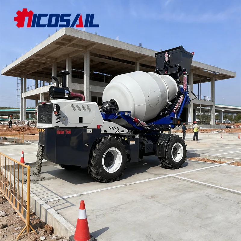 High quality 3-meter truck mounted concrete mixer and pump truck concrete mixer truck with concrete pump