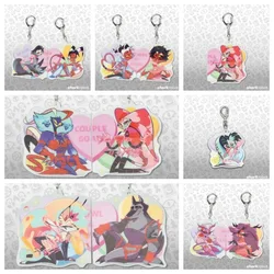 Stella Pendant Verosika Acrylic Keyring Valentines 2025 Couple KeyChain Stolas Blitz Key Chain for Woman Moxxie Millie Key Ring