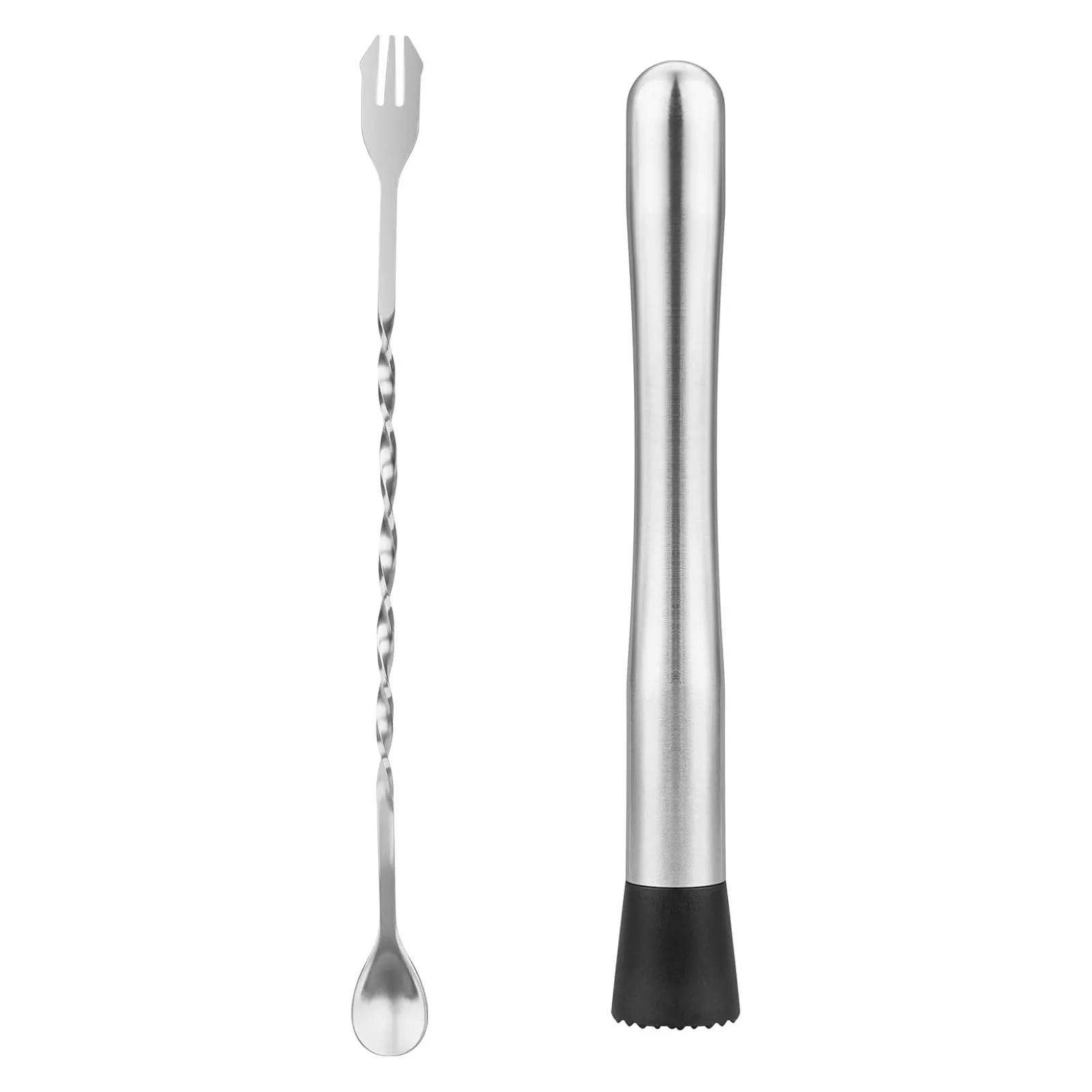 Set de Coctelería con Muddler, Rompehielos, Cuchara de Bar, Herramienta para Mezclar Té de Limón Hecho a Mano, Kit de Accesorios para Barman