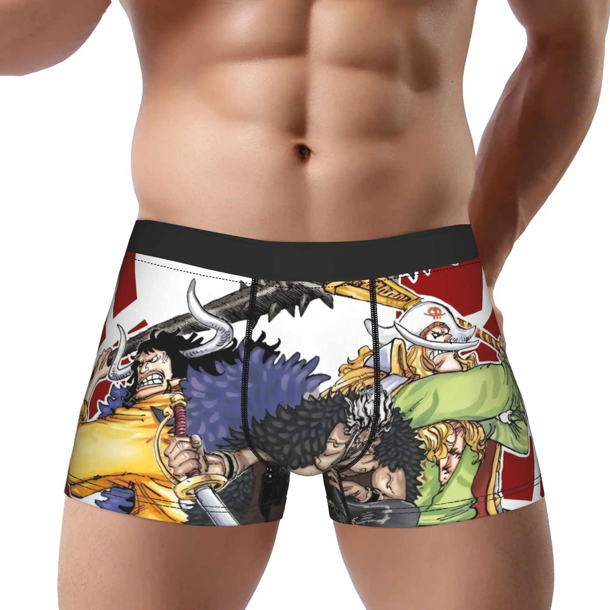 Rocks pirates 1 One Piece Underpants Homme Panties Men's Underwear Ventilate Shorts Boxer Briefs