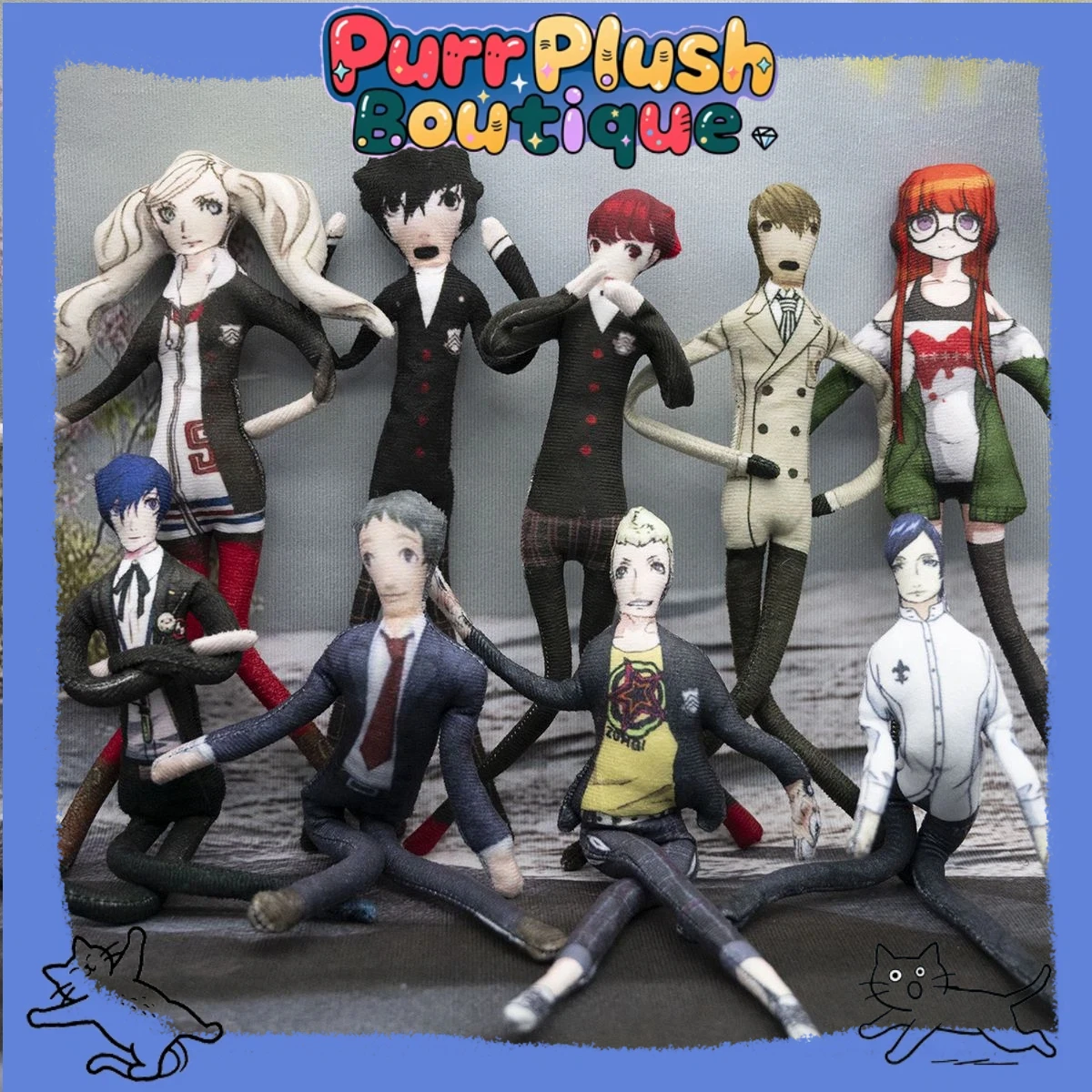 

28cm Wire Doll Personas Joker Nendoroid Yu Narukami Anime Cosplay Stuffed Dolls Movable Abstract Body Wire Skeleton Prop Gift