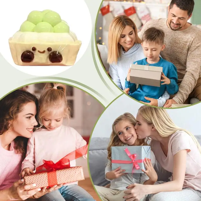 Cat Fidget ของเล่น Cat Paw Shape Fidget Squeeze ของเล่น Anti-stress Soft ซีเมนต์น่ารักสีเขียวสะสมสําหรับห้องเรียน Fidgeting ความตึงเครียด