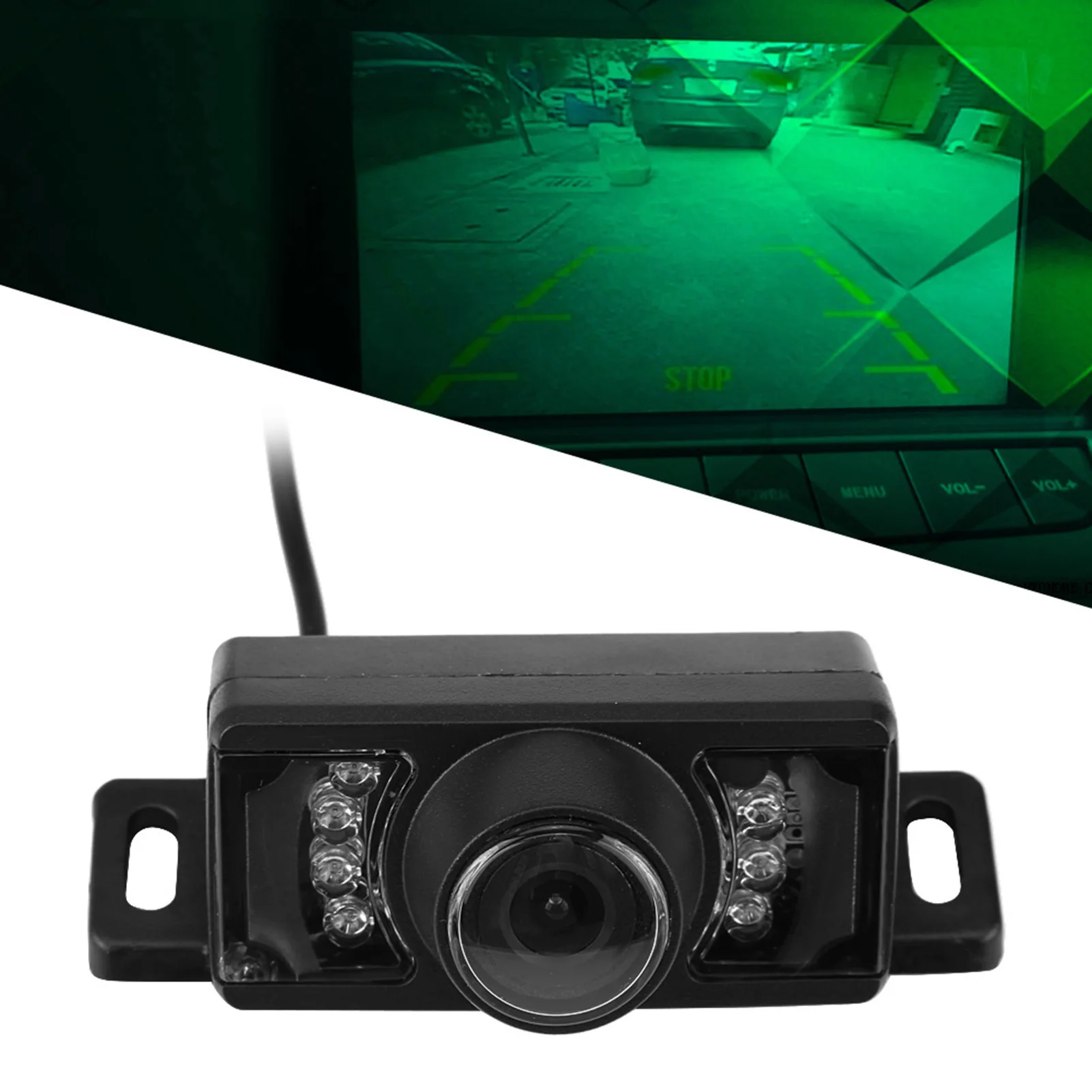 

7pcs/set IR LED Night Version Car Reverse Backup Camera Wireless RCA Video Transmitter Receiver