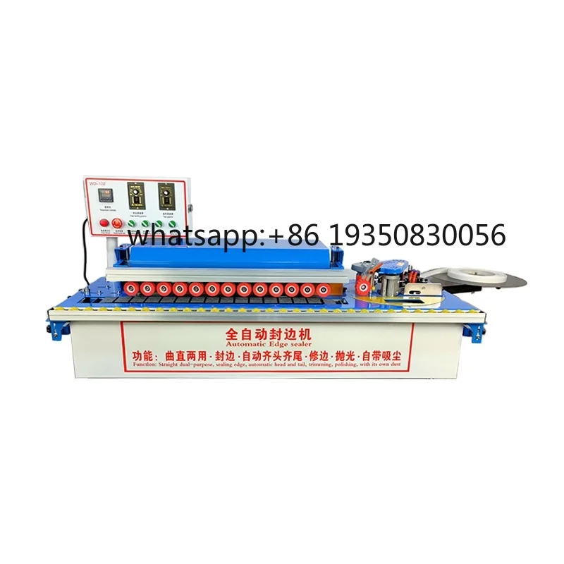 

STR WD102 Plywood MDF Edge Banding Machine Double Edge Banding Machine for Furniture Straight and Curved Boards