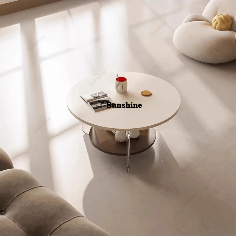 Nordic Bedroom Side Table Modern Minimalist Writing Service  Round Side Table Aesthetic Simple Couchtisch Home Furniture