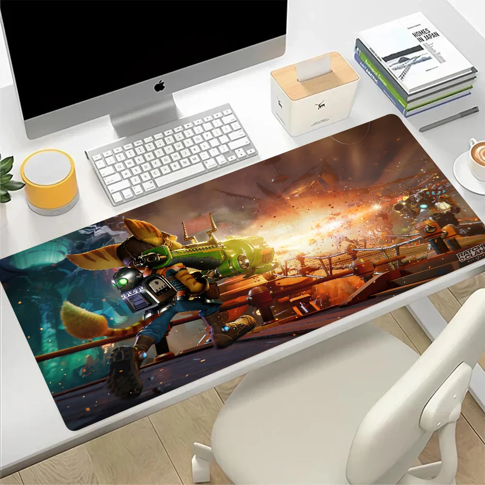 Imagem -05 - Ratchet e Clank Grande Gaming Mouse Pad pc Gamer Mousepad Esteira do Computador do Escritório Xxl Teclado do Portátil Mesa