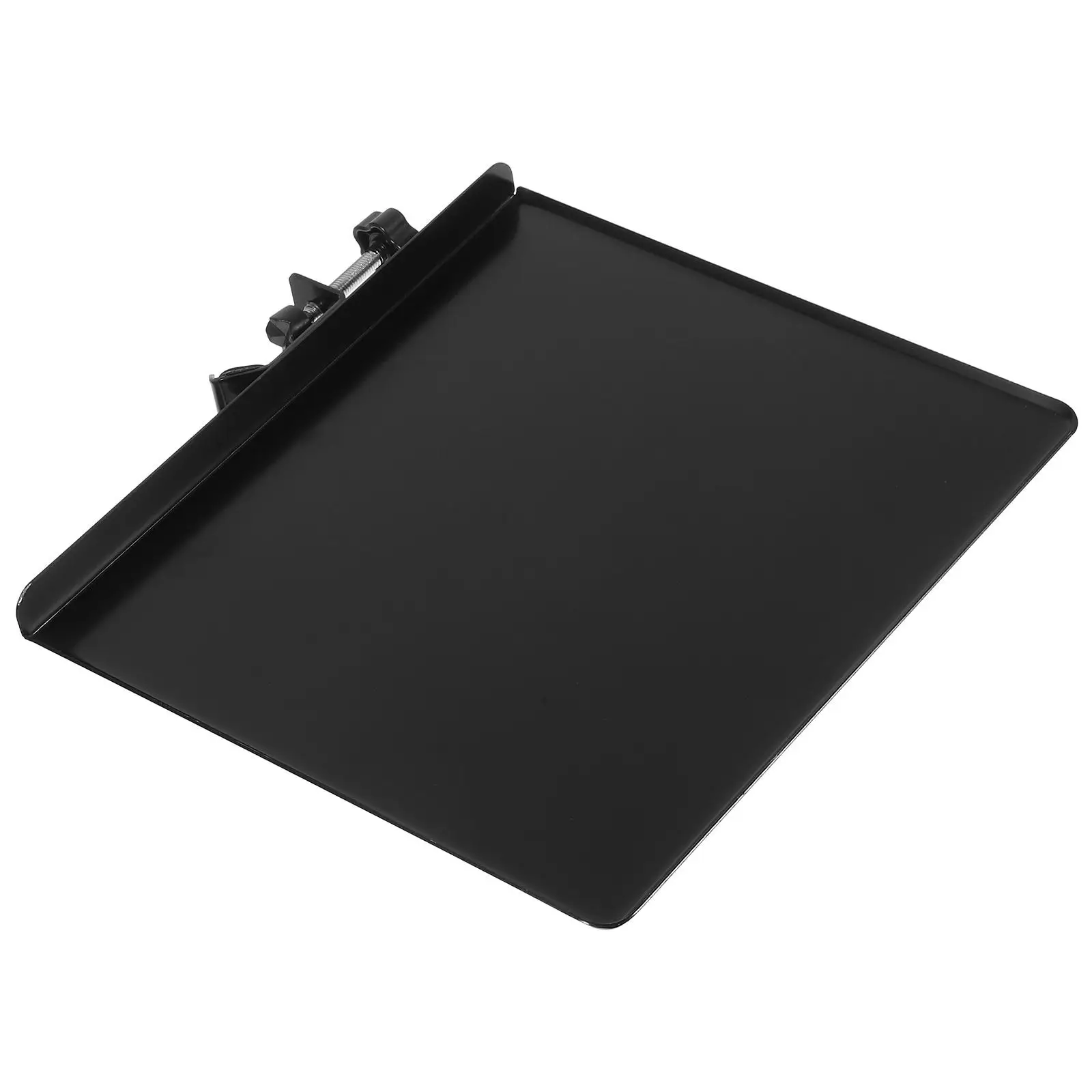 

Microphone Stand Tray Sound Card Holder Black Metal Large Size Picks Phone Accessories Stage Office Classroom Theater Recording