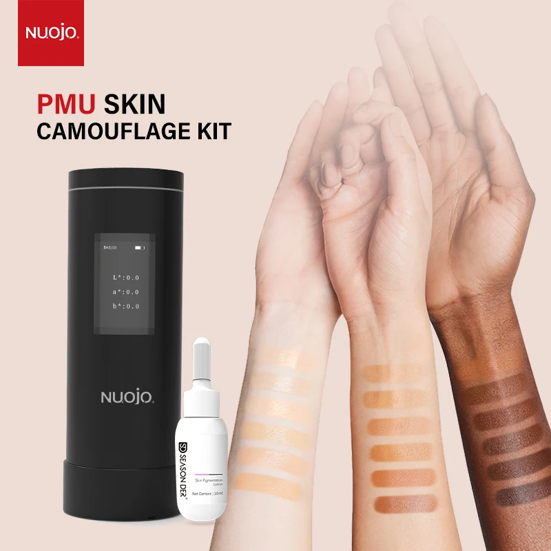 FAMISOO Permanent Make-Up Tattoo Maschine Narbe Camouflage Kit Haut Rekonstruktion Narbe Abdeckung