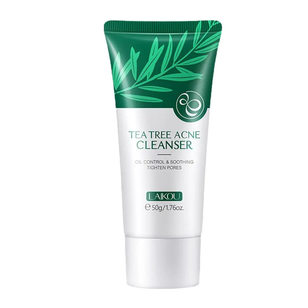 Tea Tree Essence Facial Cleanser, Controle de óleo, Calmante, Não Acne, Poros Limpeza Produtos, Encolhimento suave, irritante, Re M3X8