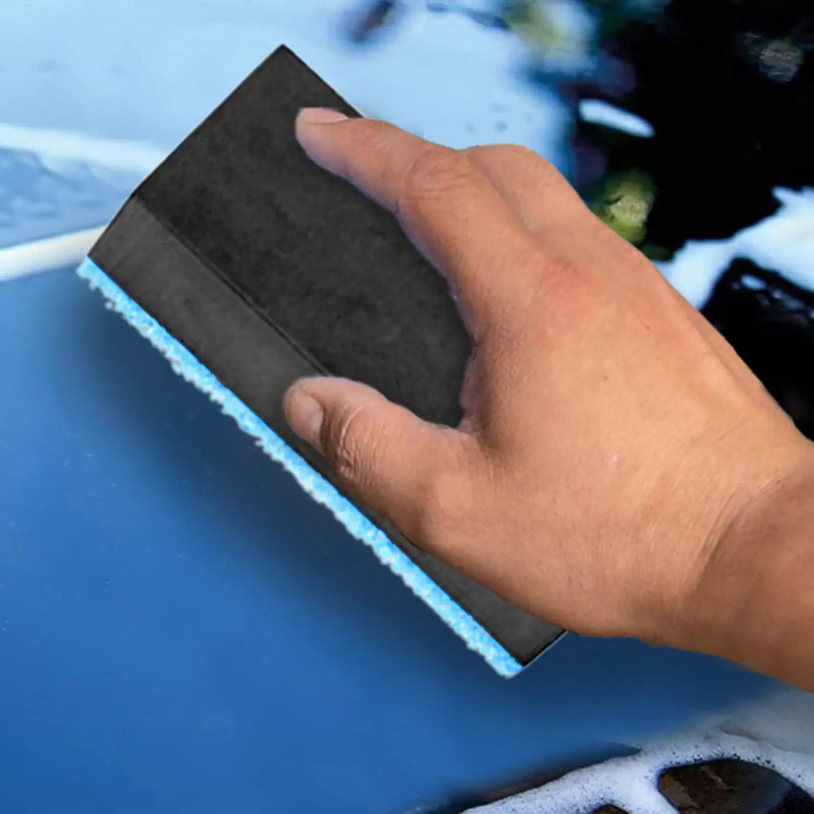 Window Oil Film Brush Stain Removal Automotive Cleaning Scrubber Window Oil Film Scrubbing Tool For Vehicles SUVs RVs Minivans
